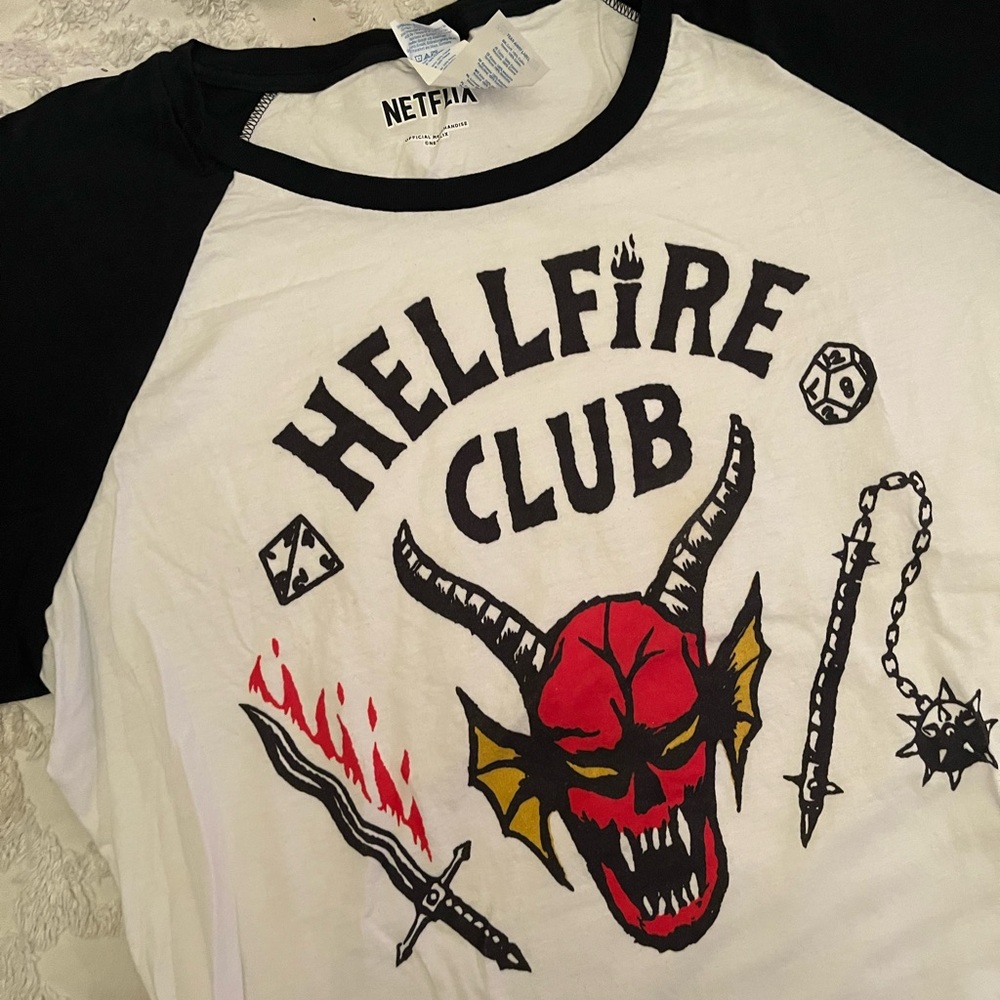 Hellfire club stranger things ringer long sleeve t shirt